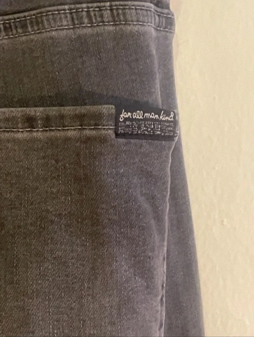 7 For All Mankind Men's Slim Straight Jeans in Charcoal Gray 36 X 30 EUC